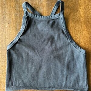 Wild Fable Charcoal Ribbed Top